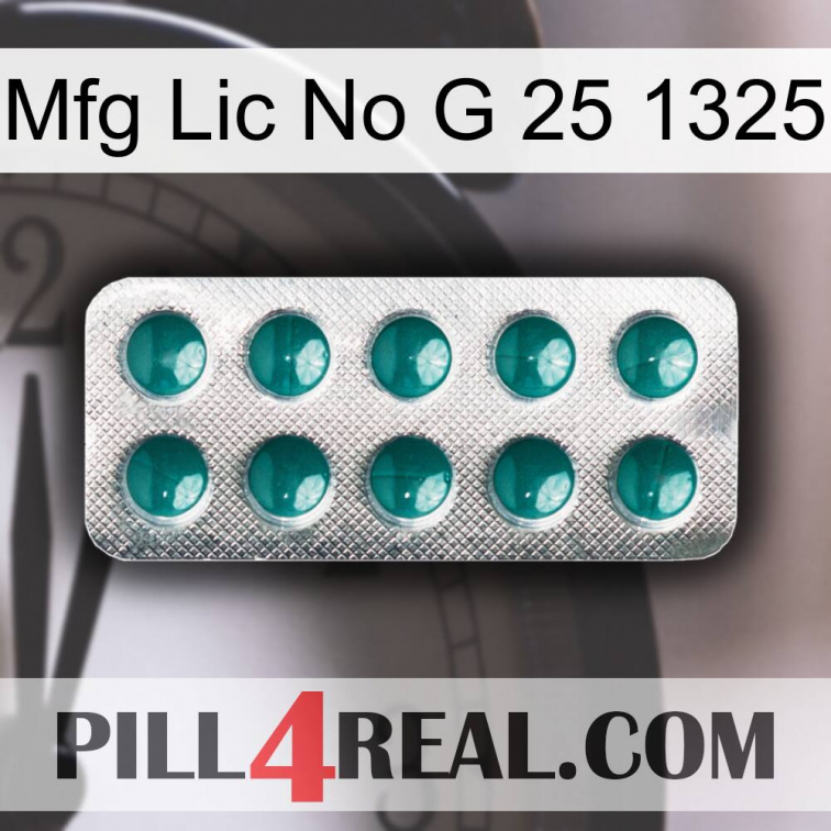 Mfg Lic No G 25 1325 dapoxetine1